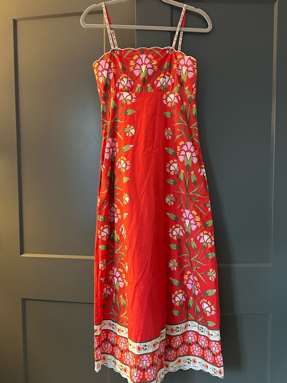 Elizabeth James The Label Red Floral Sundress